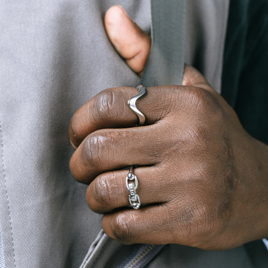 Nhẫn Thời Trang Stainless Steel Stamp Elder