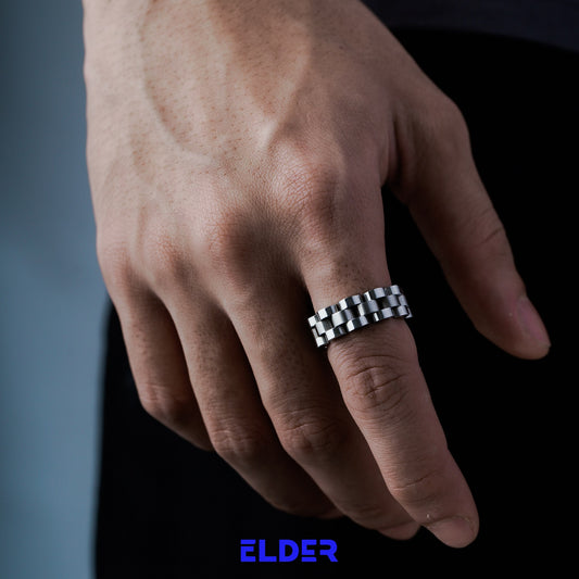 Nhẫn Thời Trang Stainless Steel Serious Elder