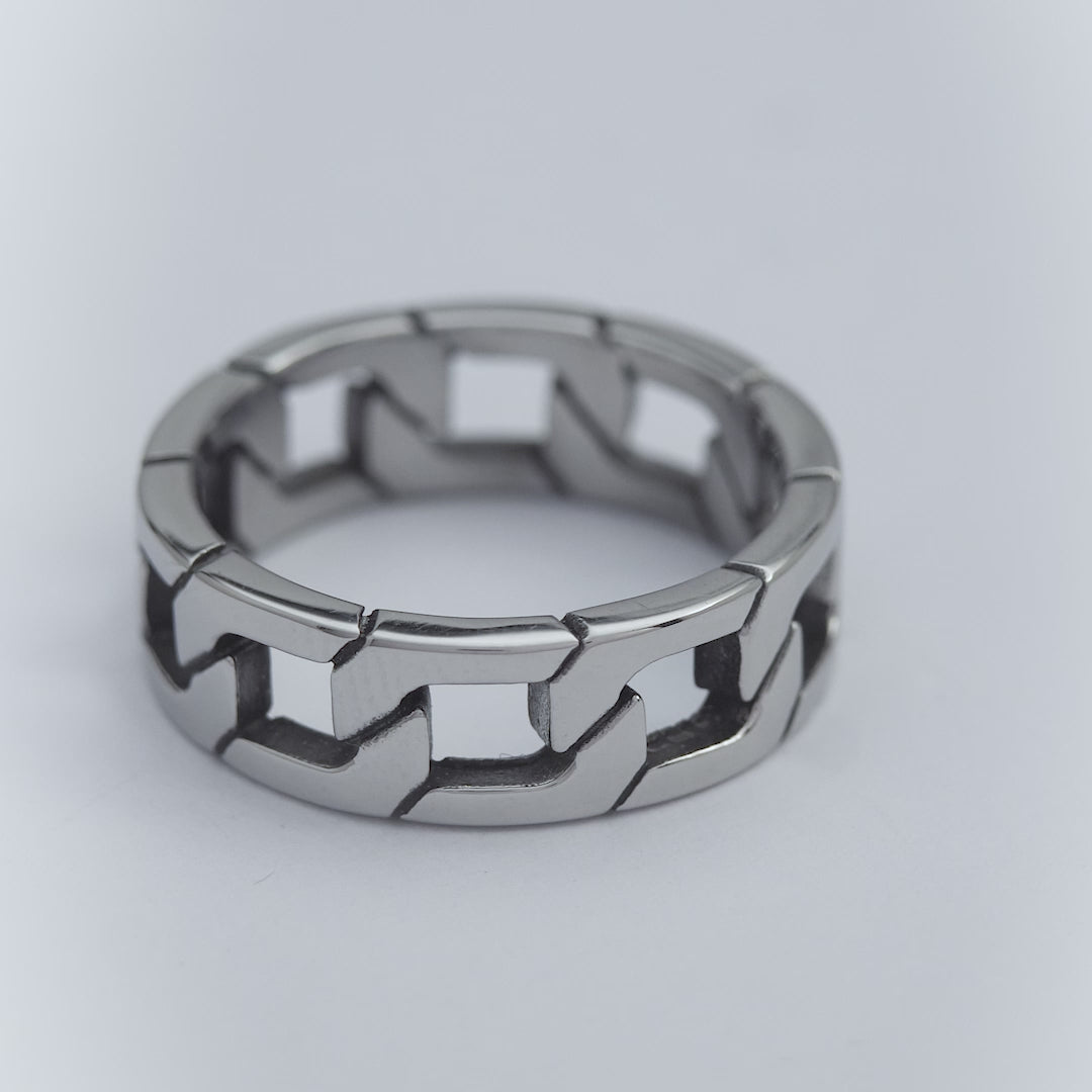 Nhẫn Thời Trang Stainless Steel Cuban Elder