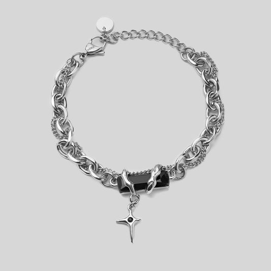 Vòng Tay Thời Trang Stainless Steel Black Star Elder